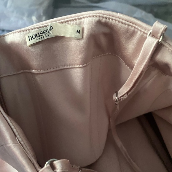 HOUSE OF CB 'Olivette' Crystal Satin Corset Maxi Dress/Size M NWOT - Picture 5 of 16